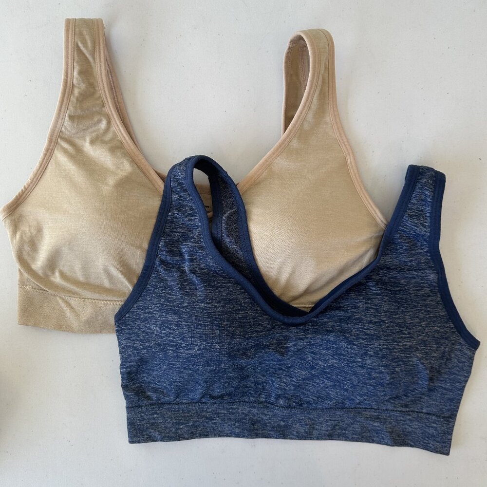 2 Jockey Sports Comfy Bras Large